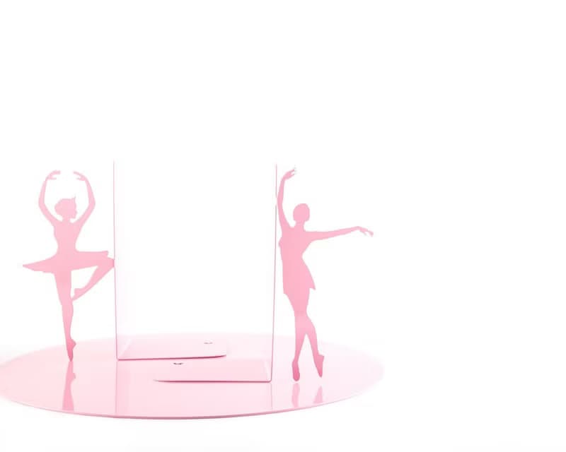 Pink Metal Bookends Ballerinas // Passé simple // Ballet Nursery theme