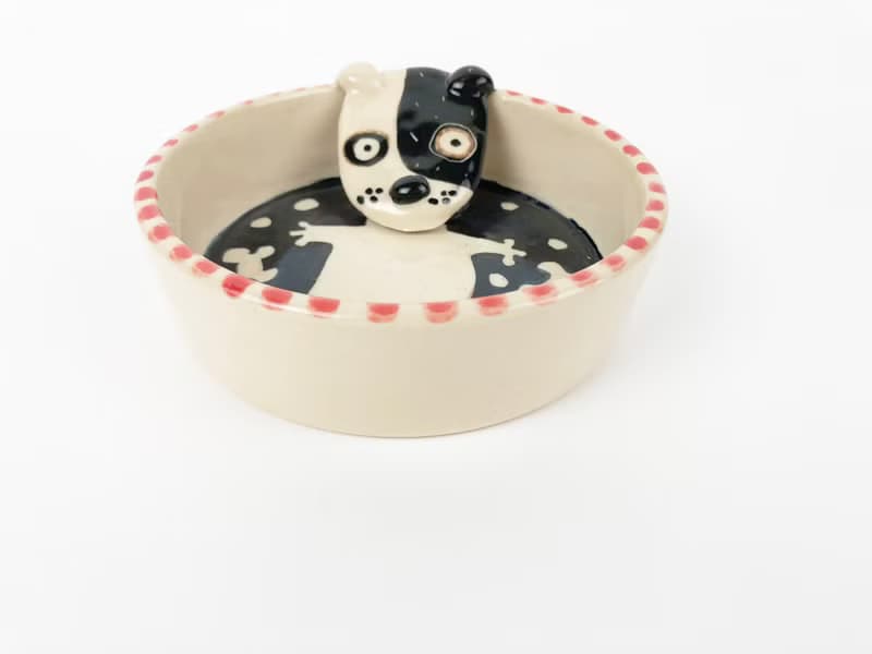 Nice Little Clay 手工立體圓盤 站站賤狗 0308-18