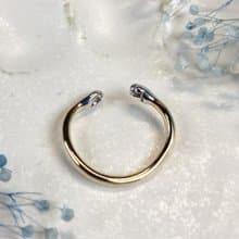 くつ下猫の手が指を抱きしめる指輪　/ silver925 / k18 / (one size fits all)