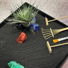 枯山水禪繞畫 / 彩虹礦石 /招財 / 開運 / 擺飾