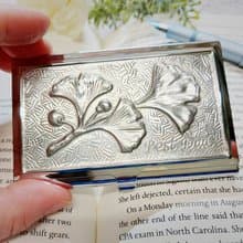 【線上錫雕體驗】銀杏錫雕名片夾 工具 材料包 影片