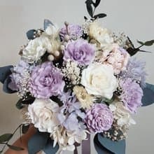 海藏設計│美麗樂章。紫色羅蘭不凋花乾燥捧花 新娘捧花