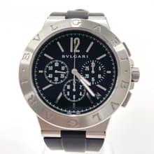 【日本直送 中古美品】ブルガリ BVLGARI 腕時計 DG41BSVDCH ディアゴノ ヴェロチッシモ ステンレススチール/ラバー シルバー 自動巻き