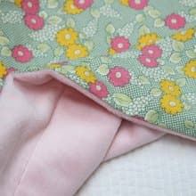 Made in korea flower baby minky blanket (new born baby gift) 新生兒, 出産祝い, 布  ブランケッ
