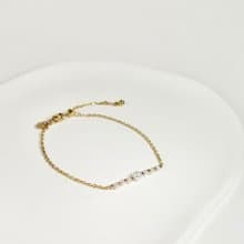 天然淡水珍珠316醫療鋼手鍊/ 珍珠手鍊 可調鍊長 不鏽鋼  抗敏