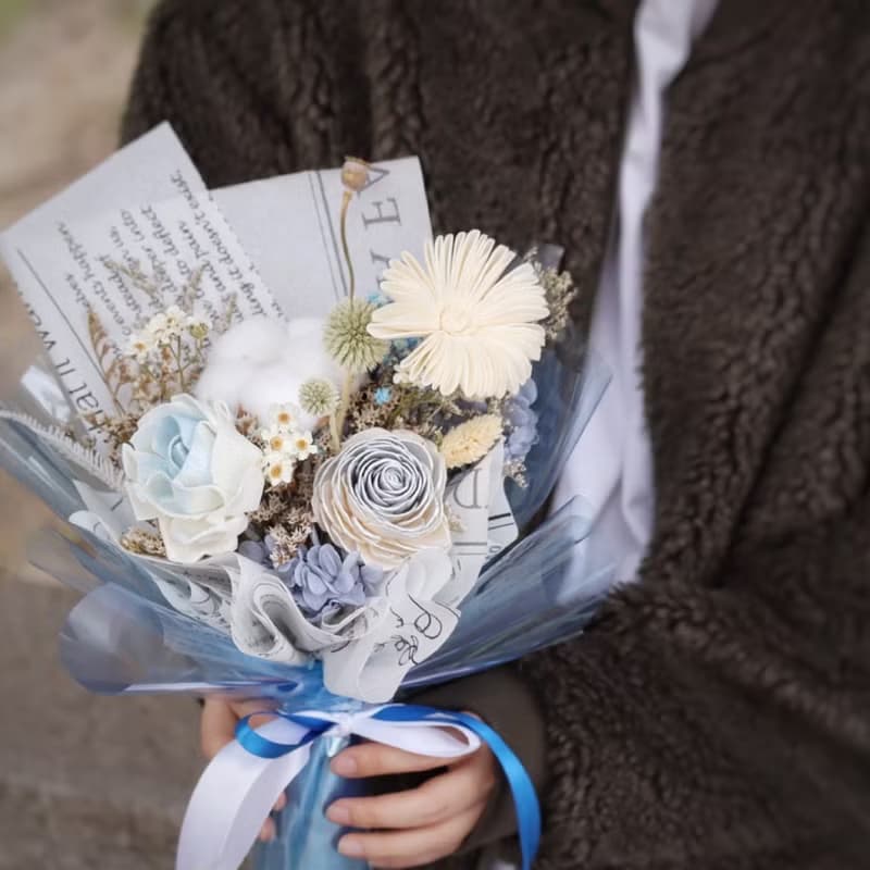 小資款永生花花束 | 二色選擇 紀念日 情人節禮物 生日禮物