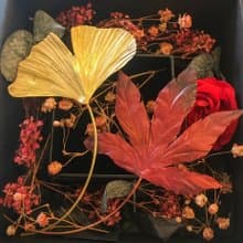 敲敲金工_季節的禮物_永恆金屬植物書籤_銀杏(2人成班)