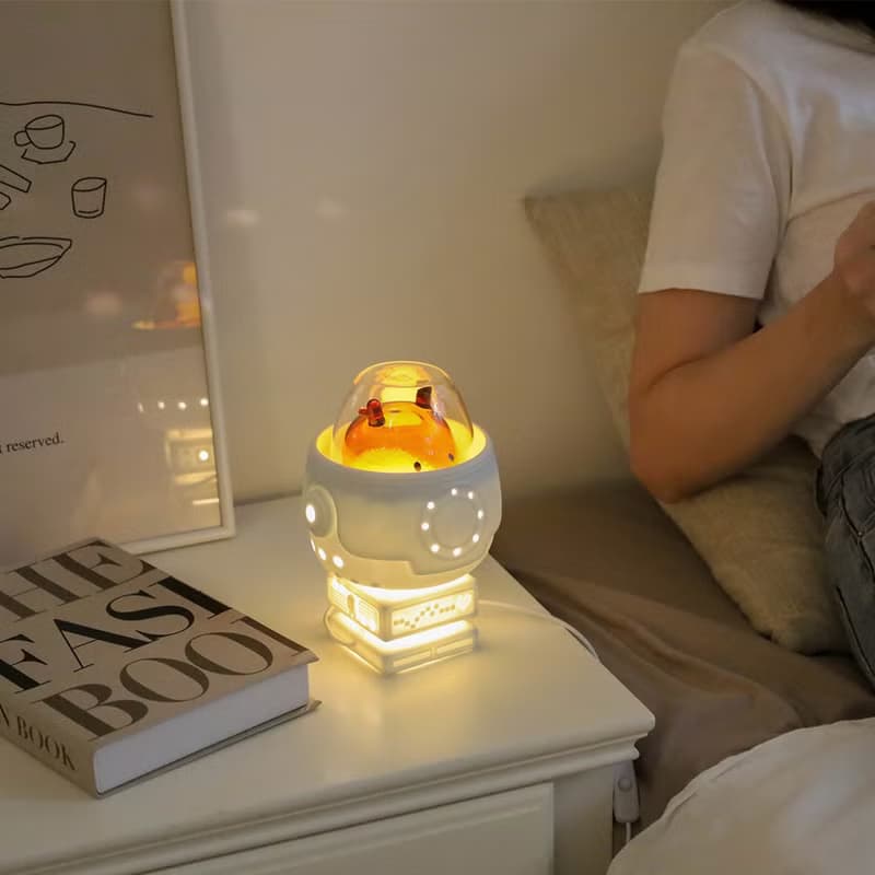 居家療癒小物【 造型機器人陶瓷小夜燈 】