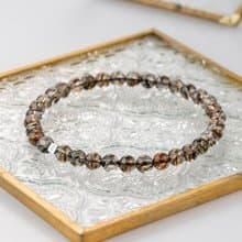 冰透黑金超 | 天然能量手串 | 4.5-5.5mm D11209