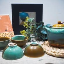 茶壺杯組(一壺四杯)・三毛撒哈拉系列/送禮包裝/小卡代寫