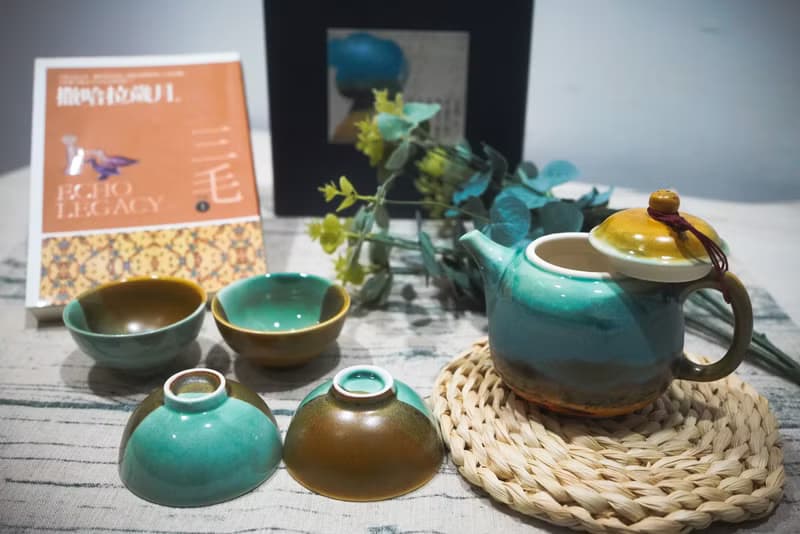 茶壺杯組(一壺四杯)・三毛撒哈拉系列/送禮包裝/小卡代寫