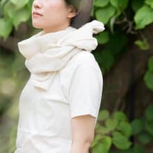 Organic Cotton And linen　Wガーゼ夏のマフラー