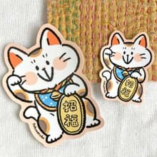 ステッカー ー 招き猫