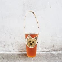 造約克夏 型隨行飲料杯套提袋 飲料提袋