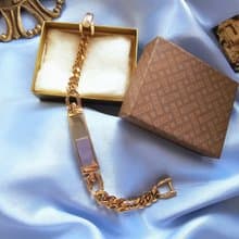 AVON一覑銀金絞鍊個性手鍊/復古首飾/vintage美國西洋古董飾品