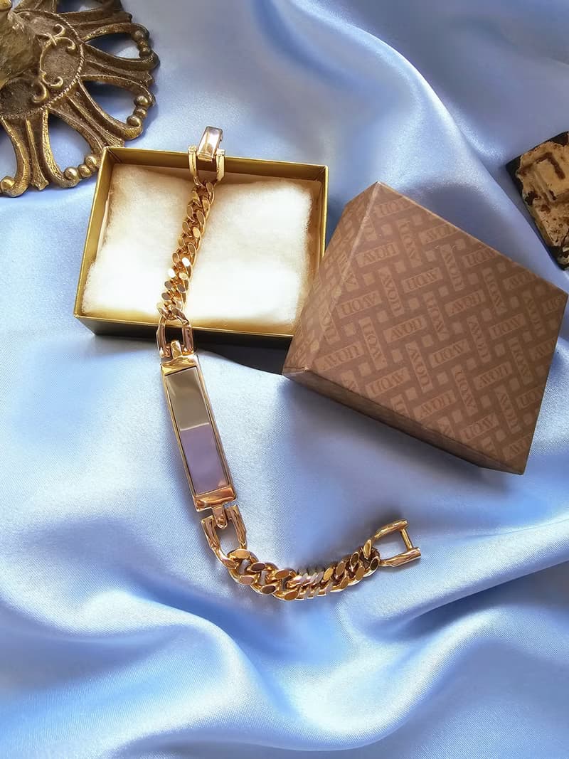 AVON一覑銀金絞鍊個性手鍊/復古首飾/vintage美國西洋古董飾品