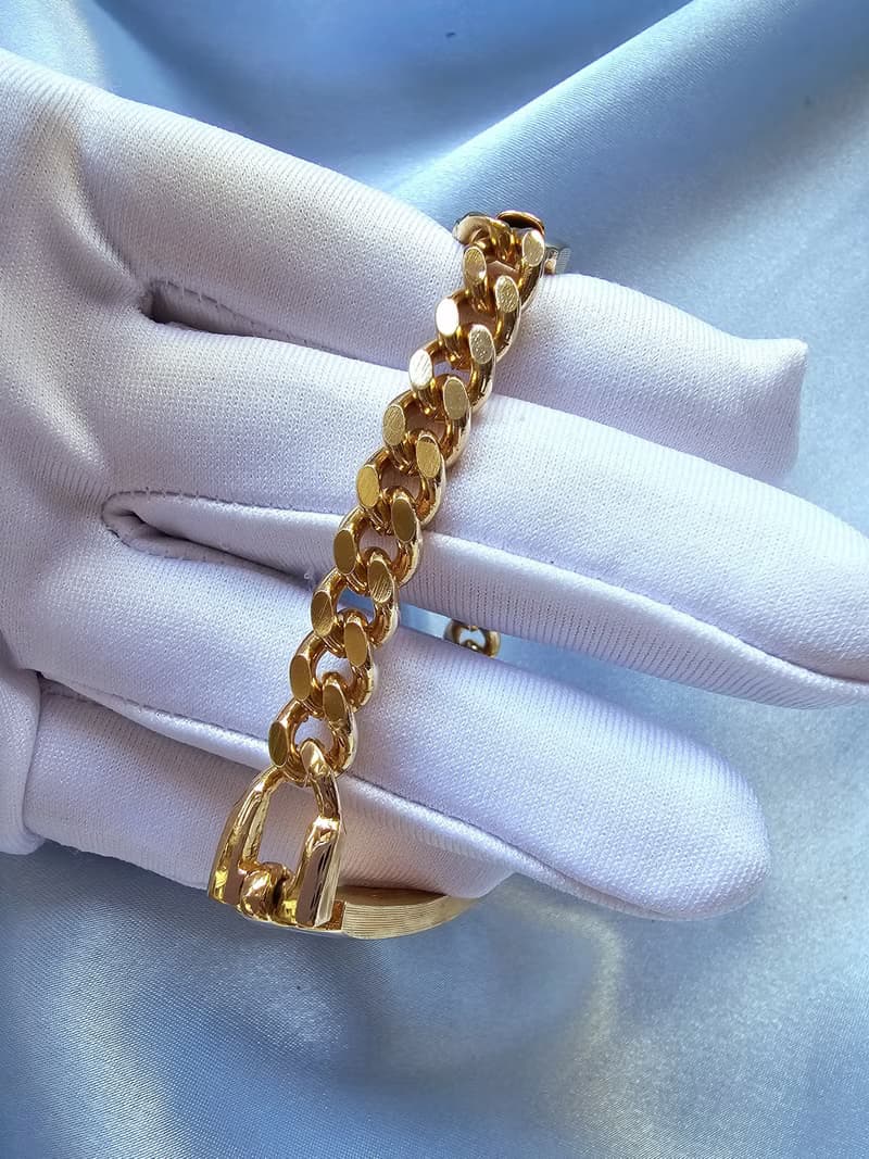 AVON一覑銀金絞鍊個性手鍊/復古首飾/vintage美國西洋古董飾品