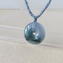 本命年【缥‧緲】冰紫飄花翡翠絲光編織項鍊*SA46*招財、保平安
