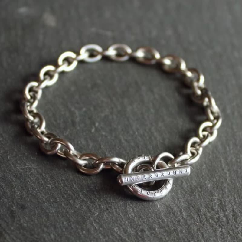 錫×銀手鍊 Chain Bracelet -AZUKI-
