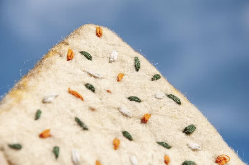 情人節禮物 聖誕交換禮物 森林系羊毛氈杯墊-咖哩烤餅 墨西哥烤餅