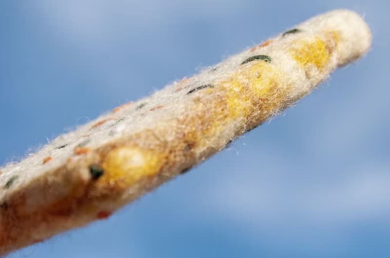 情人節禮物 聖誕交換禮物 森林系羊毛氈杯墊-咖哩烤餅 墨西哥烤餅