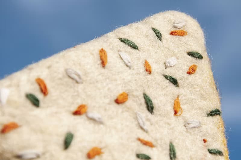 情人節禮物 聖誕交換禮物 森林系羊毛氈杯墊-咖哩烤餅 墨西哥烤餅