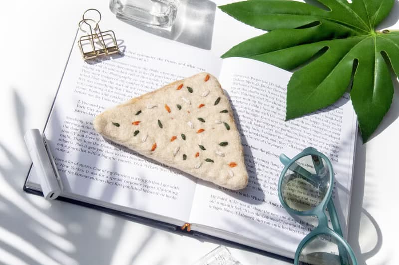 情人節禮物 聖誕交換禮物 森林系羊毛氈杯墊-咖哩烤餅 墨西哥烤餅