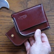 MILDY HANDS - 馬臀皮拉鍊皮包 - Zipper Wallet Shell Corodvan