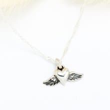 【Angel & Me】天使 愛心 翅膀 s925 純銀 項鍊 生日 情人節 禮物
