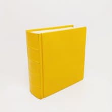德國黃色硬皮手工毛邊紙筆記本 | Heinz Pütz