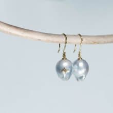 La Robe De La Mer -Pierce- Pearl×K18YG/K18PG×Diamond  0.007ct