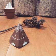 煙火/竹土石山 石山系列 金字塔 能量引導 聚集 釋放 療癒 完全