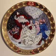 Christmas decorative plate, Royal Copenhagen, 26 cm