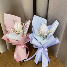 乾燥鬱金香花束 畢業花束 小花束 單支花束