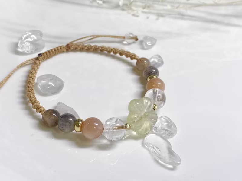 秋光|黃水晶、橙月光、骨幹太陽、白水晶