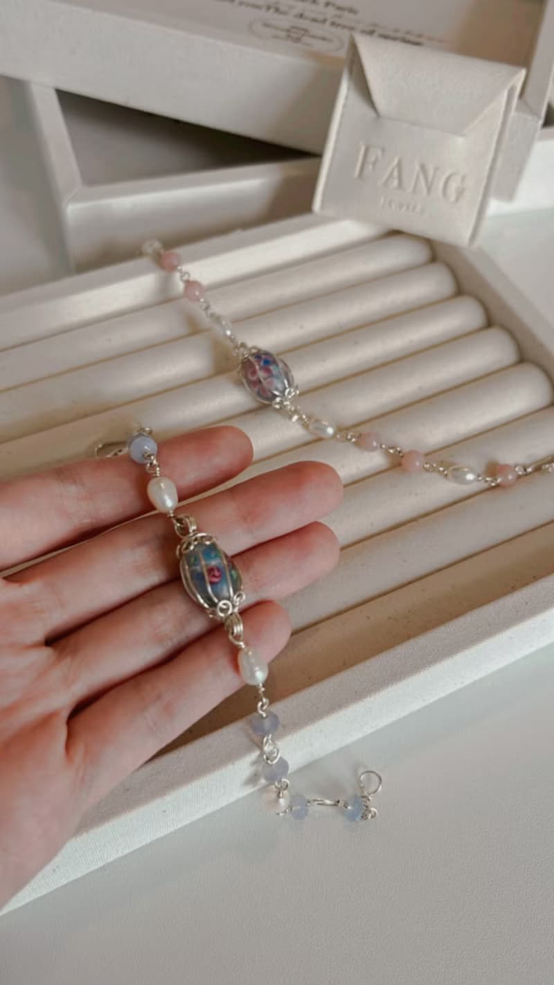 【體驗】【中山區 金屬線編織】琉璃天然石手鍊/ 寶石自選  / 1人成班