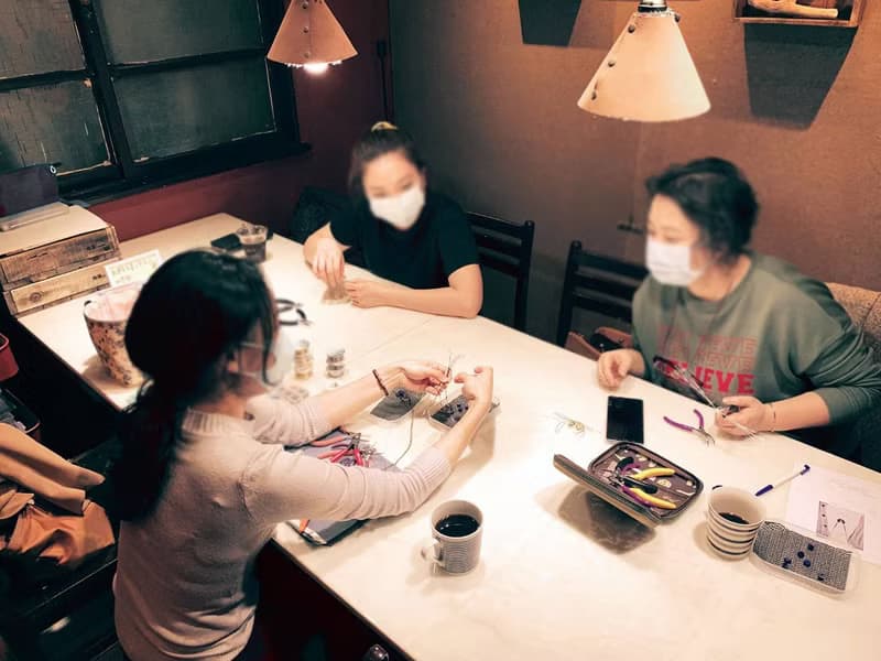 【體驗】【中山區 金屬線編織】琉璃天然石手鍊/ 寶石自選  / 1人成班