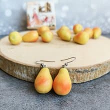 黃梨水果耳環很酷很可愛很奇怪很有趣古怪的童裝首飾