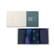 【聖誕節禮物】鞋下風景紳士襪組 沉穩藍│禮盒│襪子│男