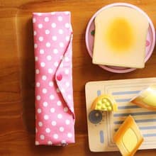 文青風環保筷袋 ~傾訴花情 粉 收納包.環保筷袋.手作餐具袋