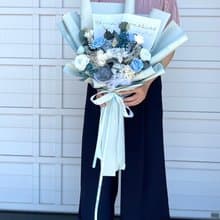 【竒花】蘇打汽水中大型乾燥永生花束 畢業 生日禮物 情人節