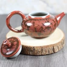 【送禮好物】赤陽 結晶釉 手拉坏茶壺 鶯歌名家葉敏祥作品