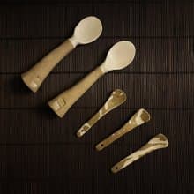 手捏絞胎陶瓷餐具系列 - 斑紋湯匙