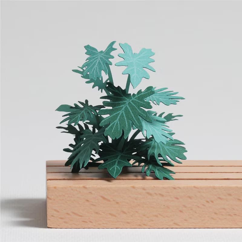 【立體植物貼紙】仙羽蔓綠絨 (605026) FingerART紙雕紙藝術