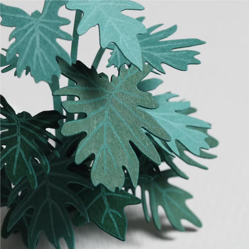 【立體植物貼紙】仙羽蔓綠絨 (605026) FingerART紙雕紙藝術