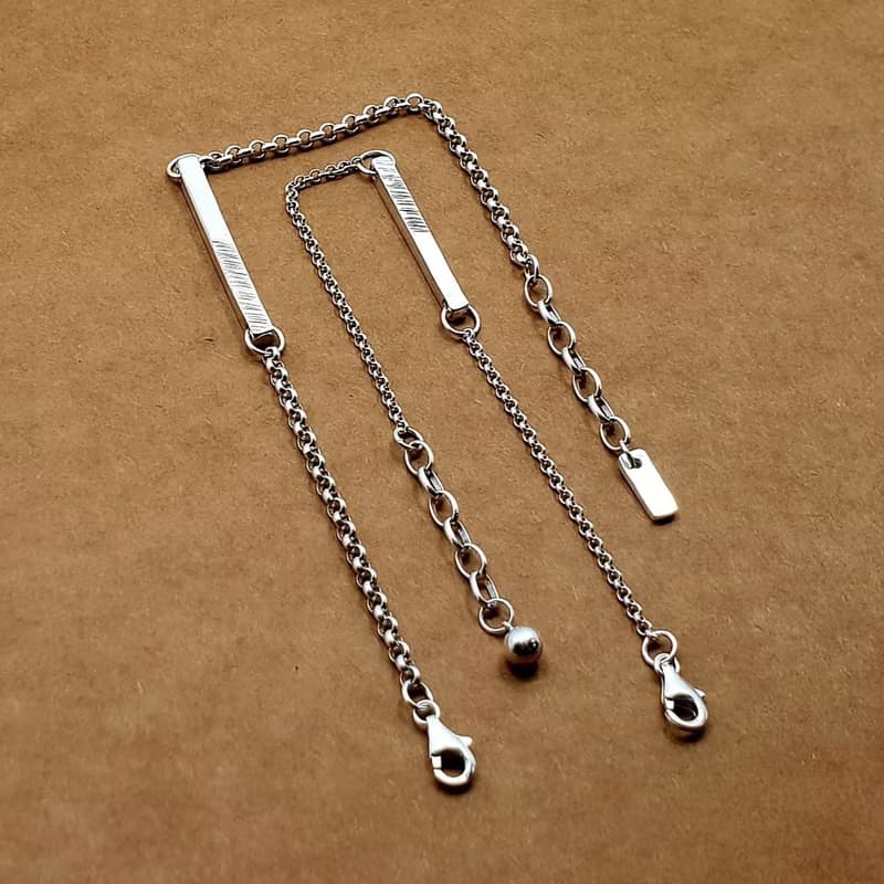 V23款(雙鍊套組)-做不出一樣的銀手環-情侶款925+999純銀手鍊