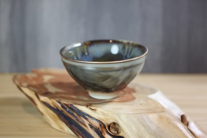 【送禮好物】120ml 天目釉 柴燒茶杯 鶯歌名家葉敏祥手工作品
