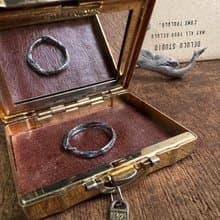 手作銀飾—不規則纏繞的枝條 925純銀戒指 硫化效果 925純銀飾品