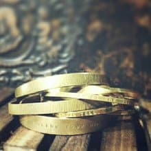 金工・黃銅手環・刻字手環・信念手環・經典款