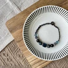 領導力藍色天鐵編織手鍊